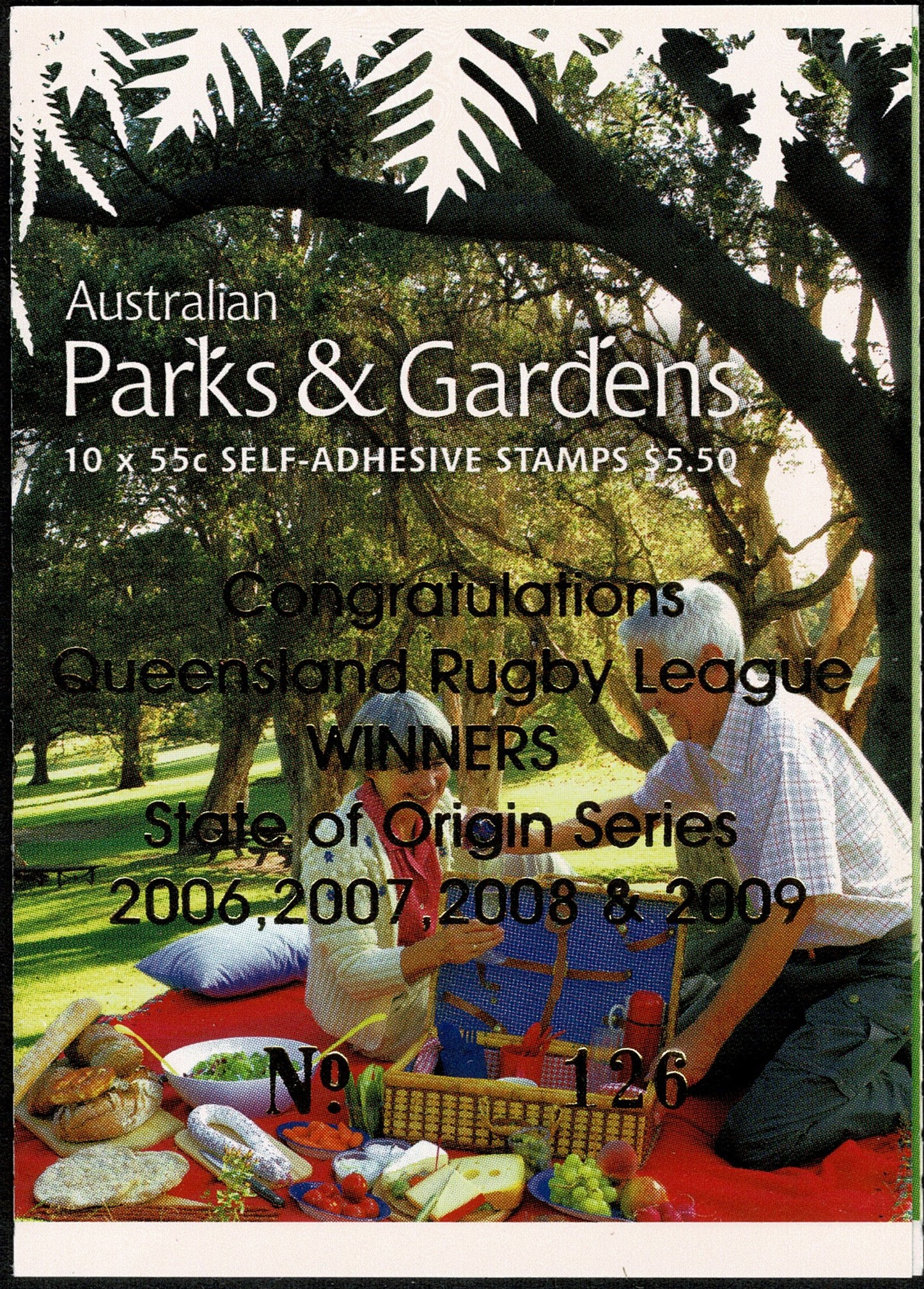 2009 Parks and Gardens Booklet - Congrad's QLD Rugby League O/P #26 Gen B/C