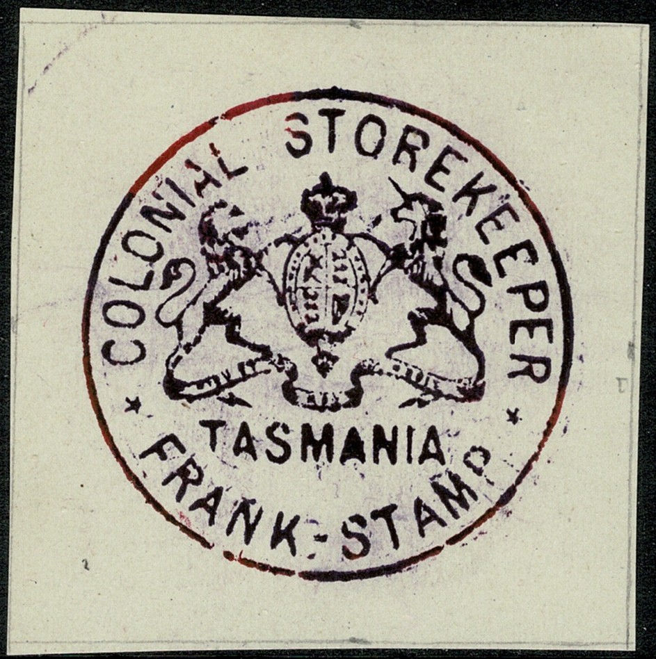 Tasmania 1900's COLONIAL STOREKEEPER Frank Stamp in Violet.