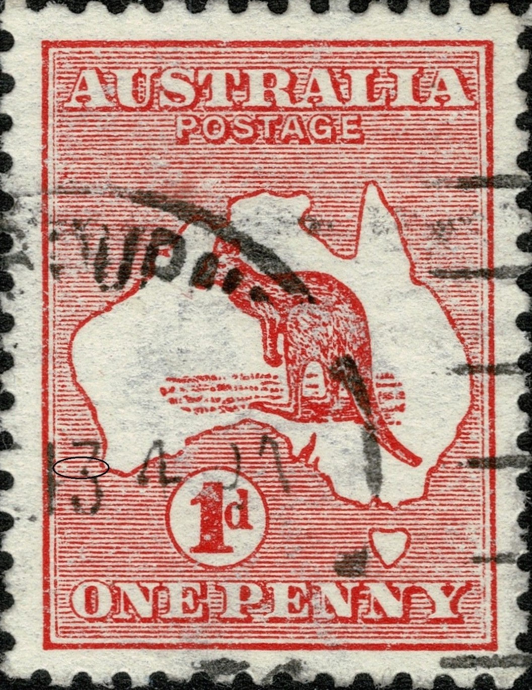 Kangaroo 1d Red - Die 1 Position BL10