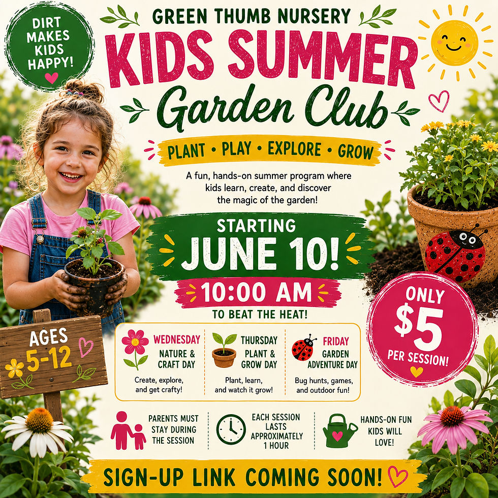 Kids summer garden club 