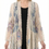 Thumbnail: Ethereal Blooms Floral Lace Jacket | Off-White Open-Front Kimono Close View