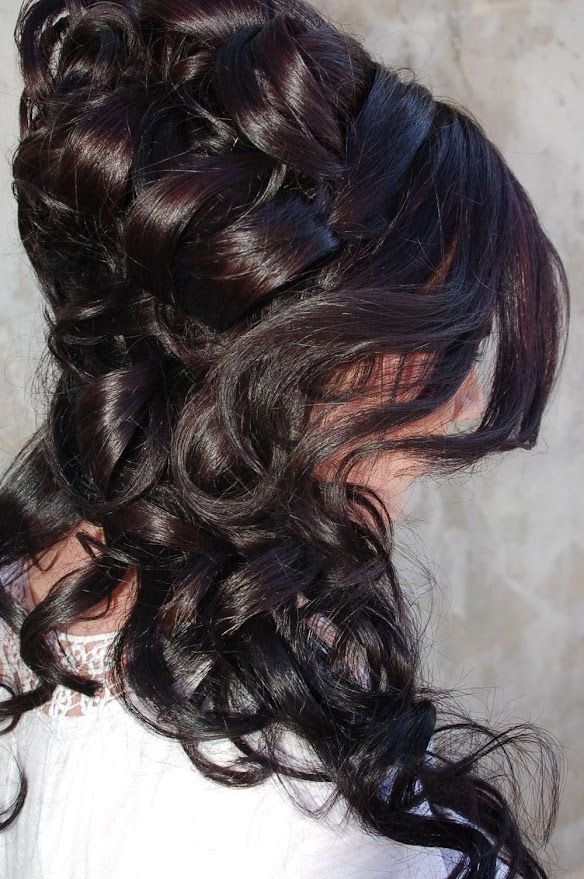 updo dark brown
