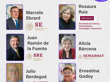 DA A CONOCER CLAUDIA #SHEINBAUM SEIS FICHAJES MÁS PARA INTEGRAR SU #GABINETE; DESTACA EL PERDEDOR MARCELO EBRARD QUE VA A ECONOMÍA