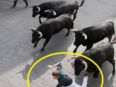 CIUDADANO ESTADUNIDENSE RESULTA LESIONADO AL CAER DURANTE EL ENCIERRO DE TOROS TIPO PAMPLONA REALIZADO EN HUAMANTLA