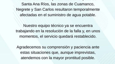 FALLA EN POZO AFECTA SUMINISTRO DE AGUA EN ZONAS DE HUAMANTLA