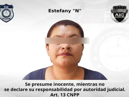 DETIENEN A MUJER EN MORELOS POR PRENDER FUEGO A SU PAREJA TRAS DISCUSIÓN