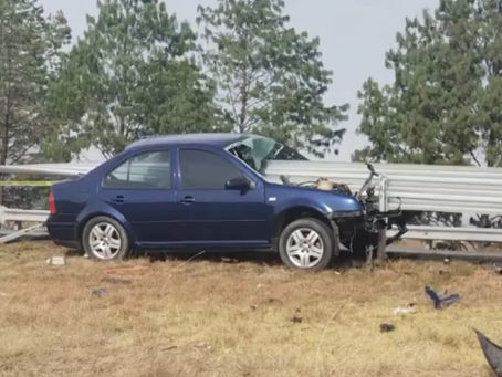 DEJA UN MUERTO ACCIDENTE SOBRE LA AUTOPISTA AMOZOC-PEROTE