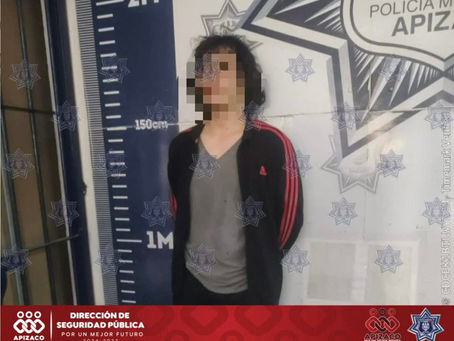 DETENCIÓN EN APIZACO POR ROBO DE VEHÍCULO; PARTE AFECTADA DECLINA DENUNCIAR