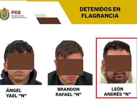 BANDA DE TLAXCALTECAS ES DETENIDA EN XALAPA, VERACRUZ, TRAS ASALTAR A CUENTAHABIENTE