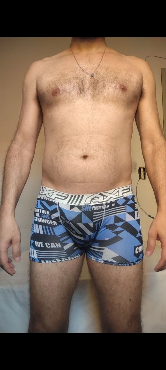 Cueca Boxer Azul P/M AXF