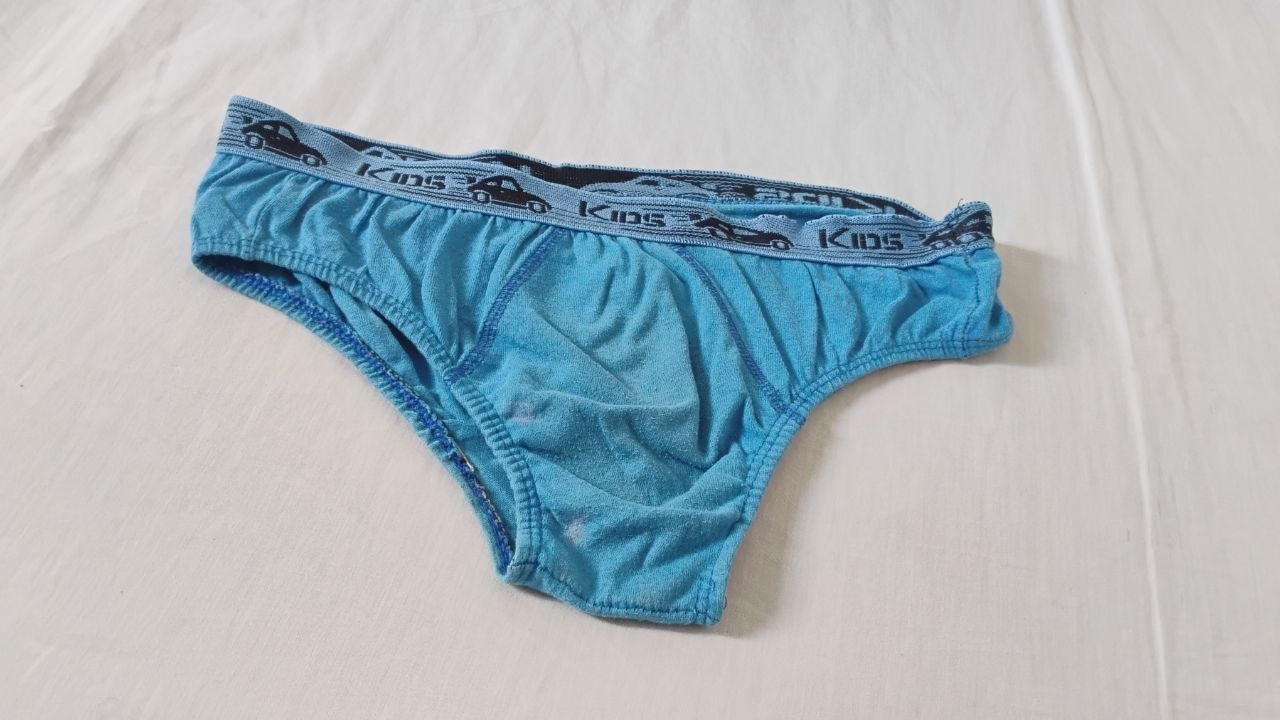 Cueca Slip Azul P Kids