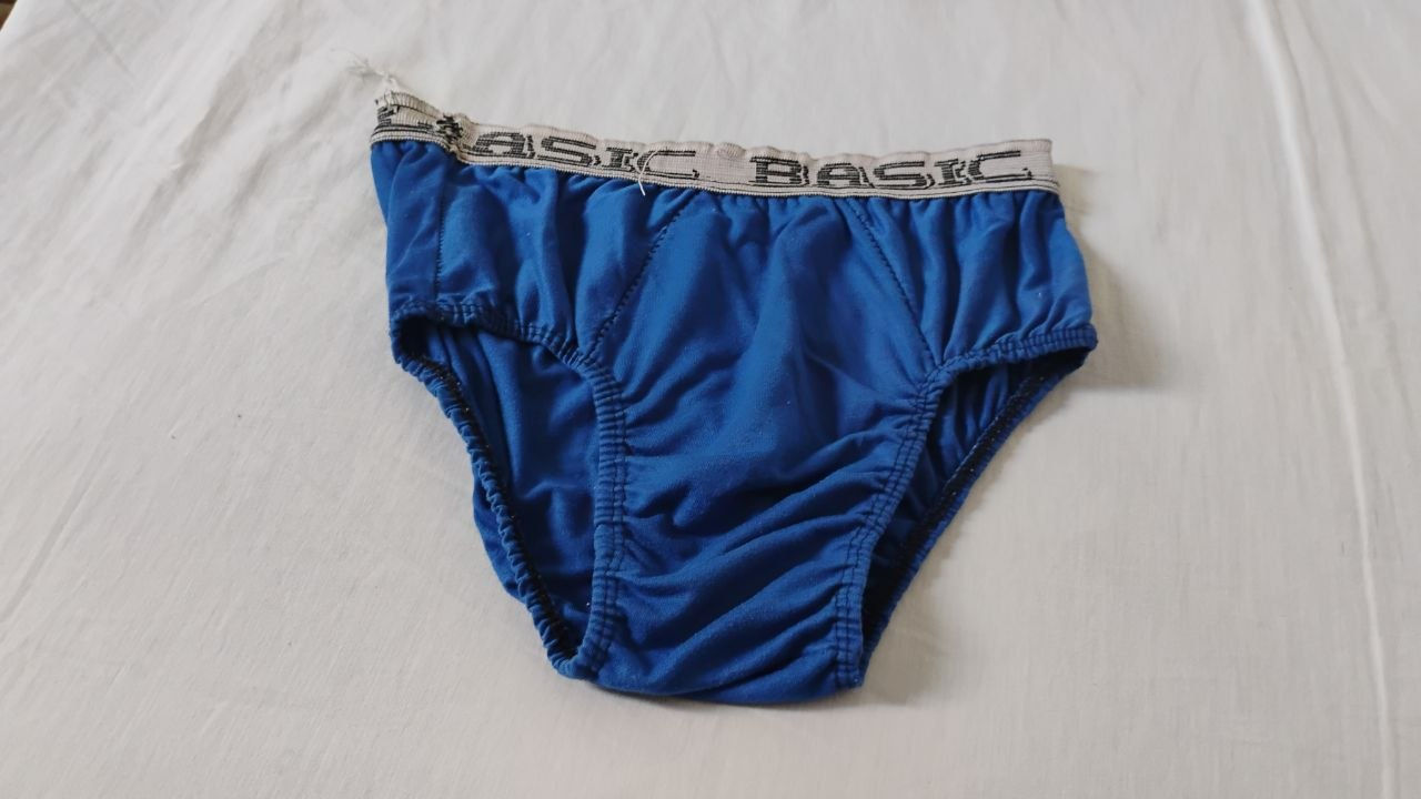 Cueca Slip Azul P Basic