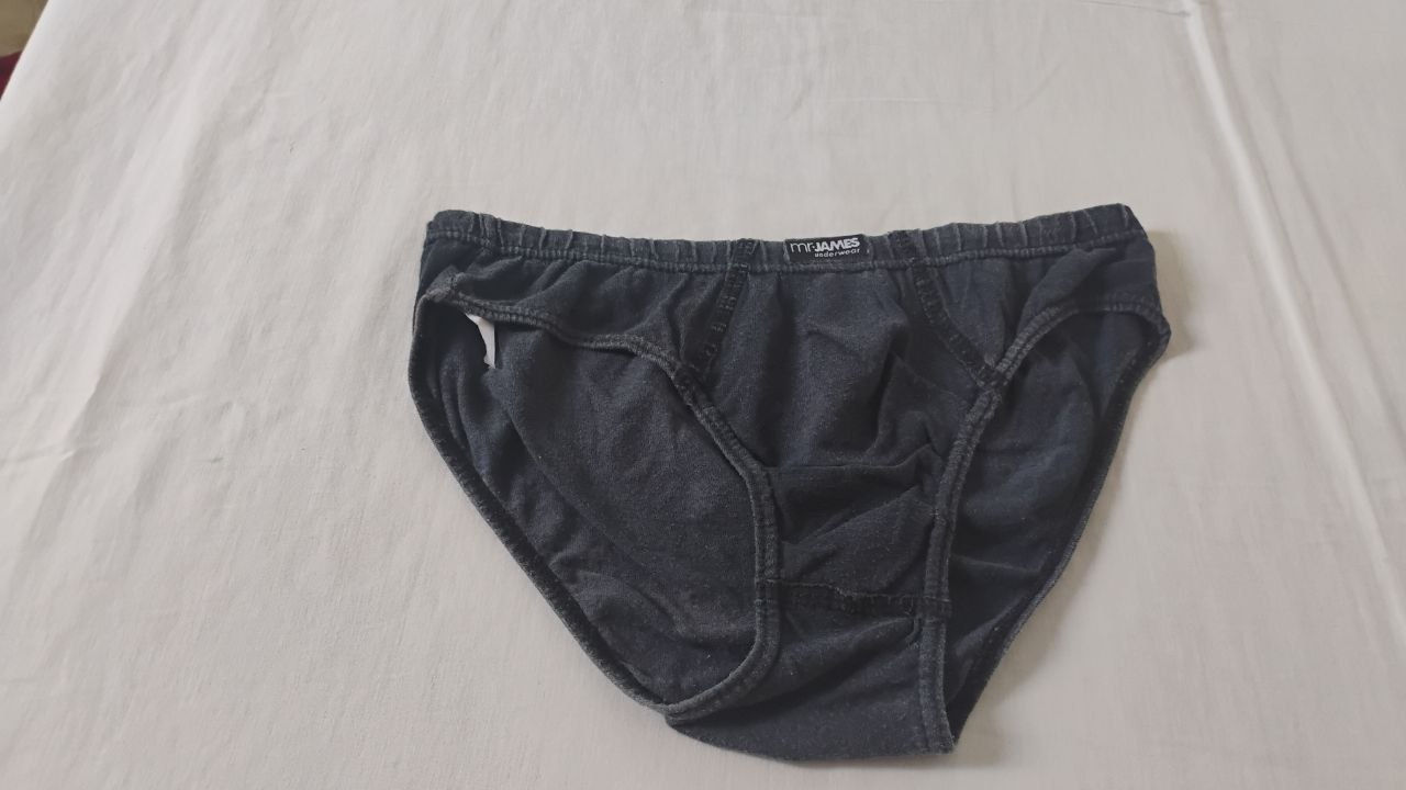Cueca Slip Cinza P Mr James