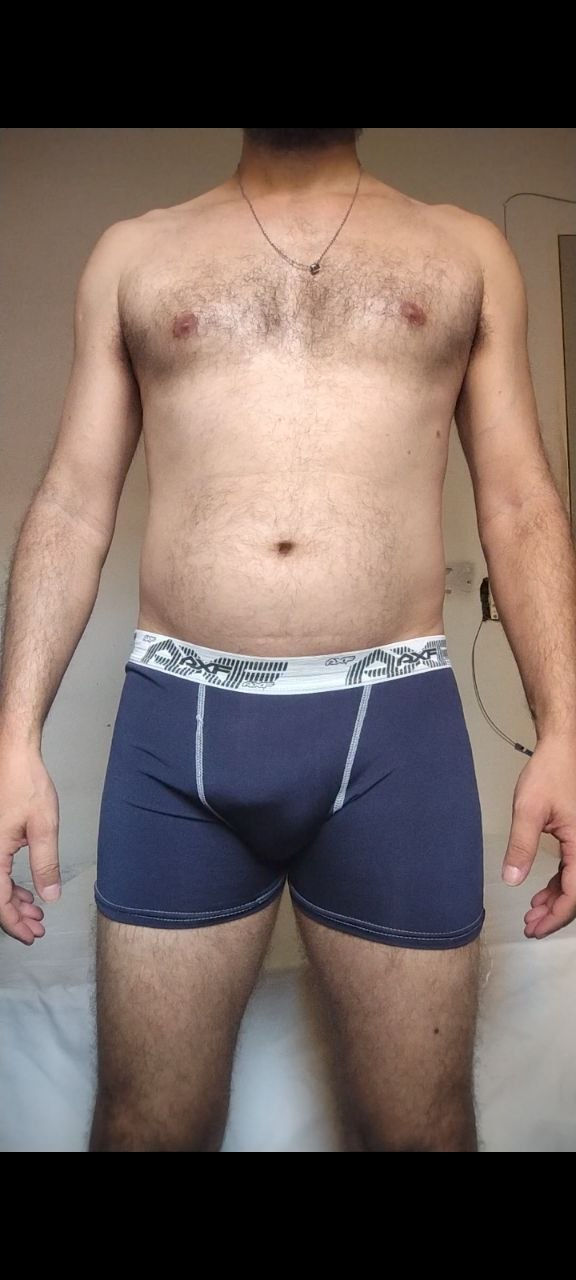 Cueca Boxer Azul M AXF