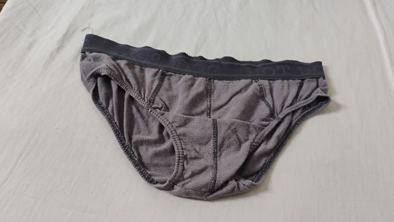 Cueca Slip Cinza P/M