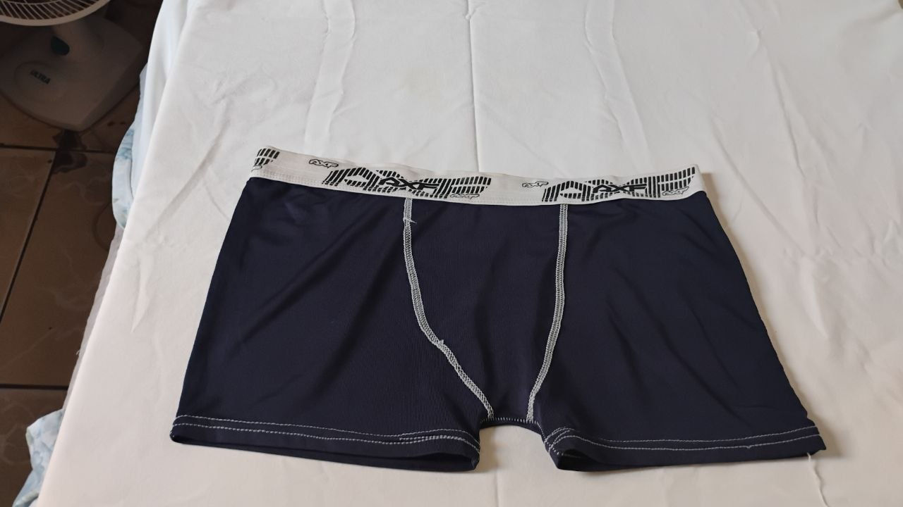 Cueca Boxer Azul M AXF