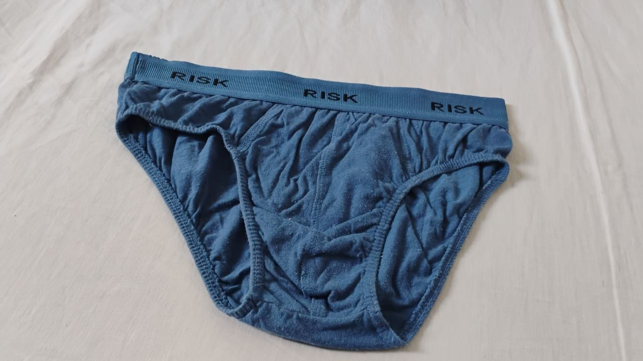 Cueca Slip Azul P/M Risk
