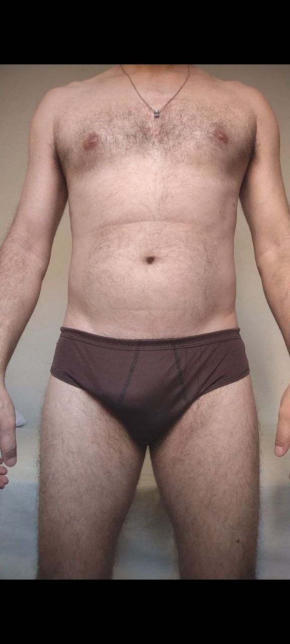 Cueca Slip Marrom M