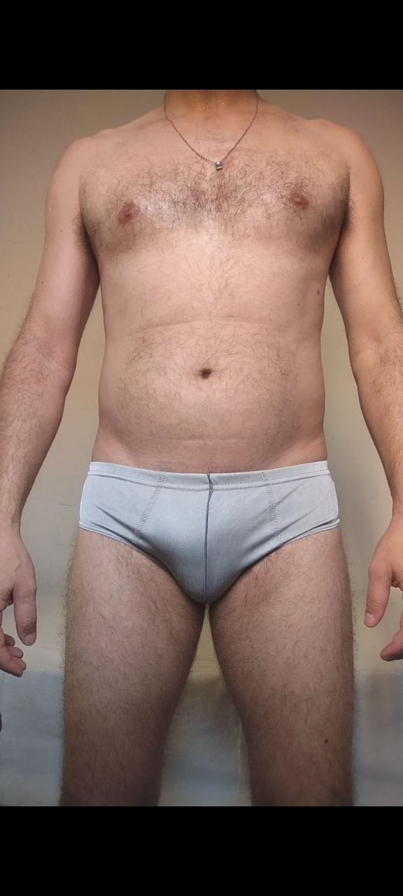 Cueca Slip Cinza P Games