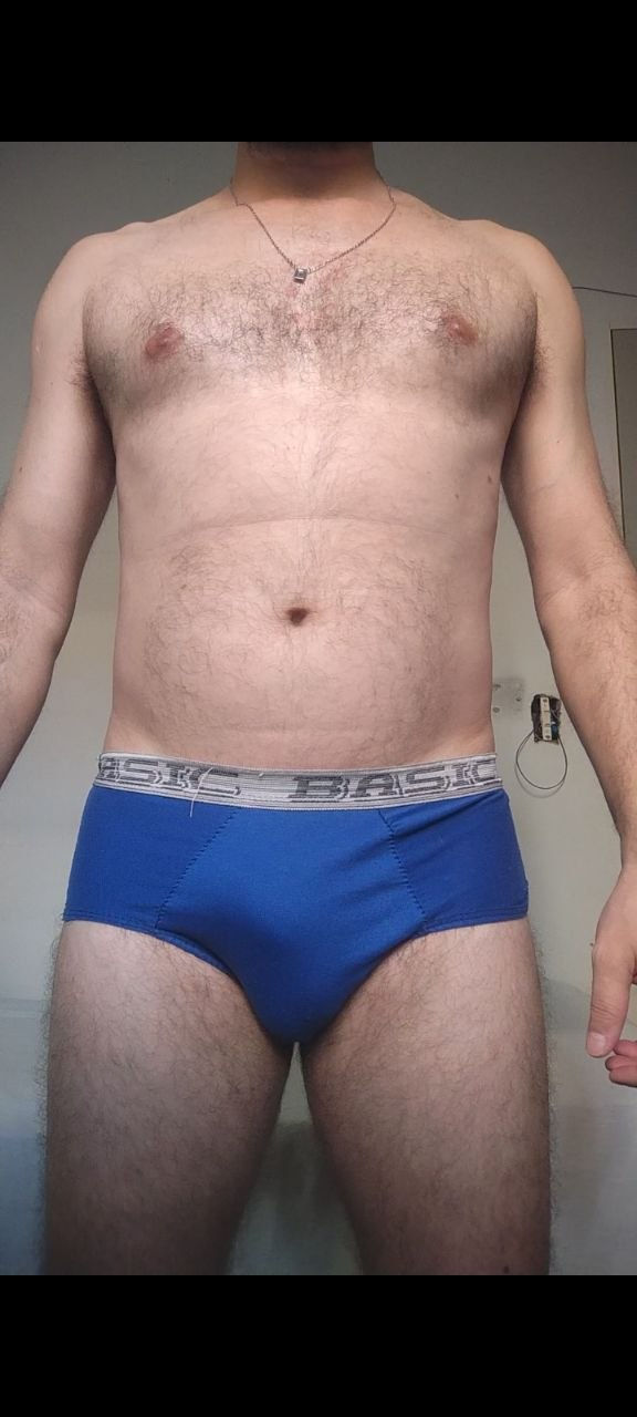 Cueca Slip Azul P Basic
