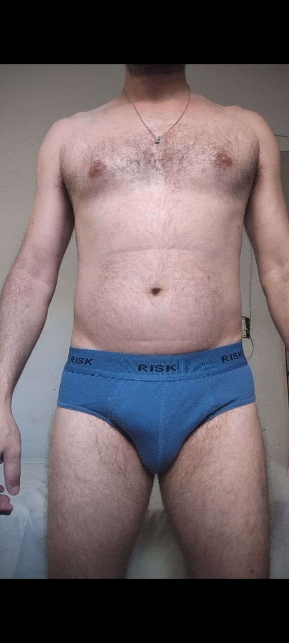 Cueca Slip Azul P/M Risk