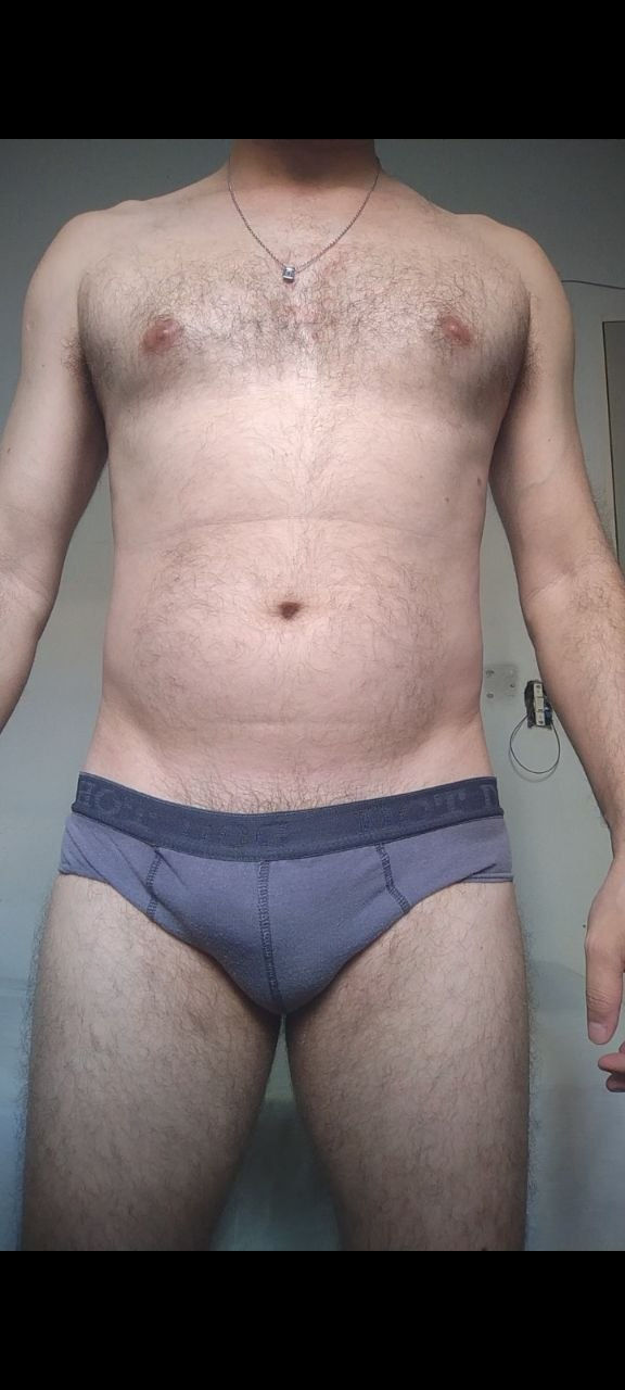 Cueca Slip Cinza P/M