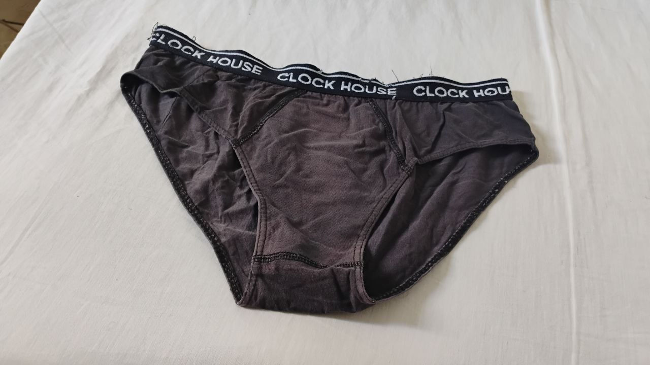 Cueca Slip Cinza G Clock House