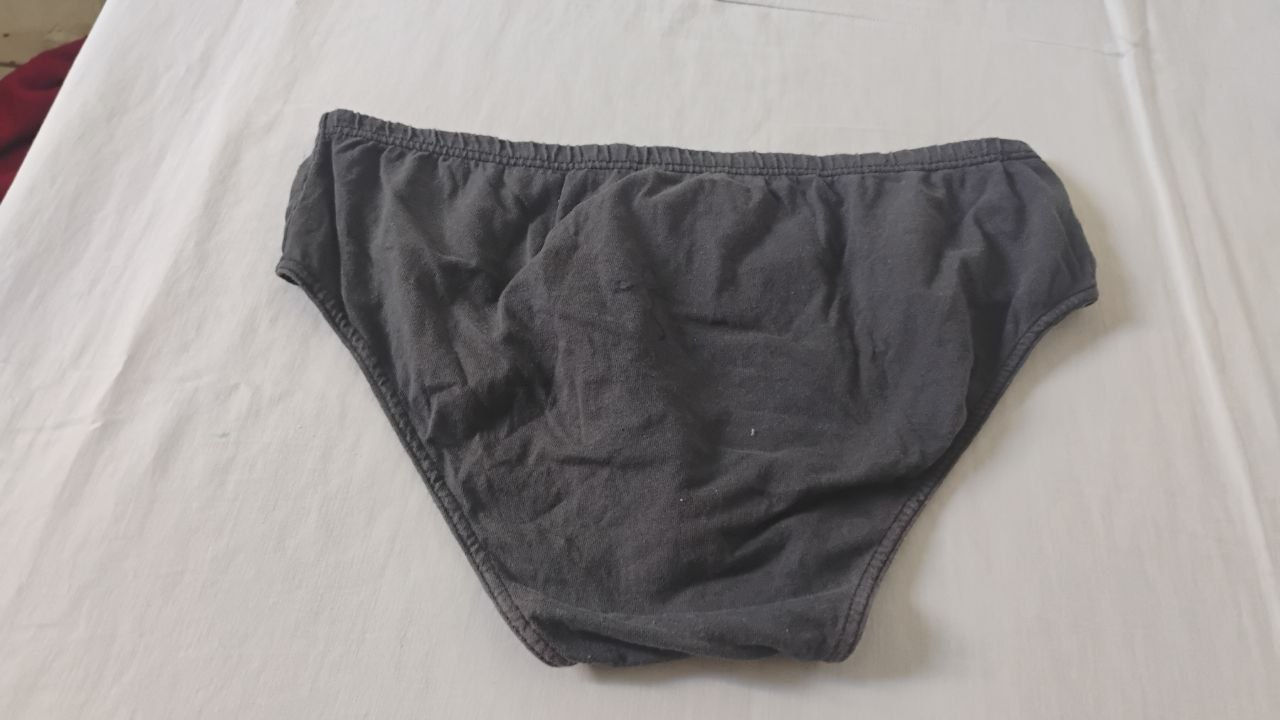 Cueca Slip Cinza G