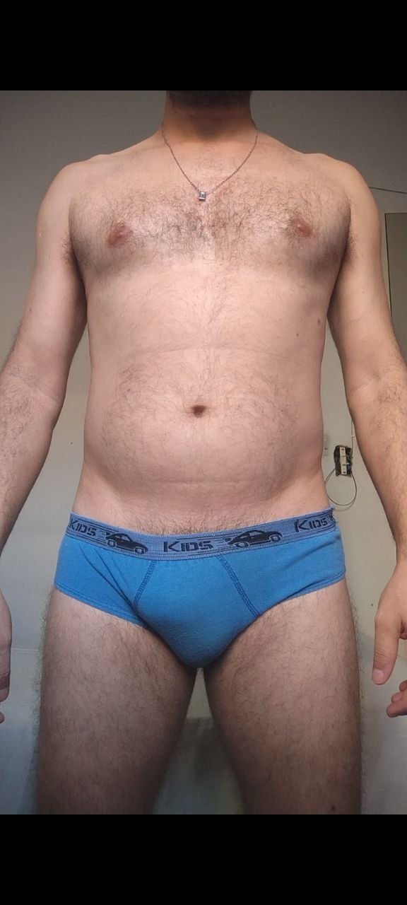 Cueca Slip Azul P Kids