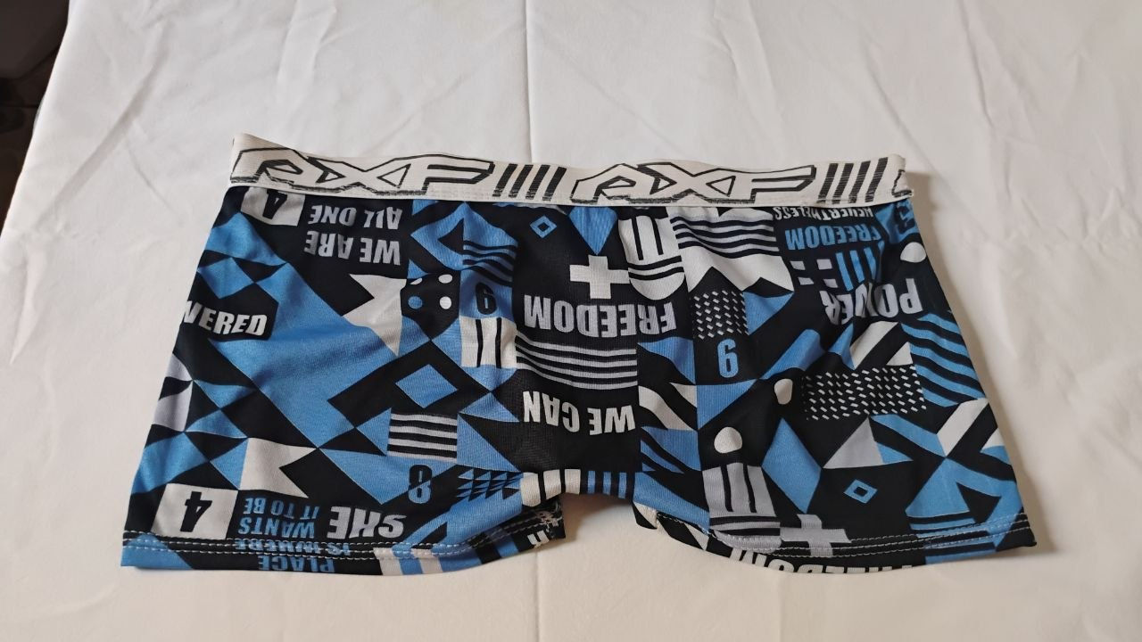 Cueca Boxer Azul P/M AXF