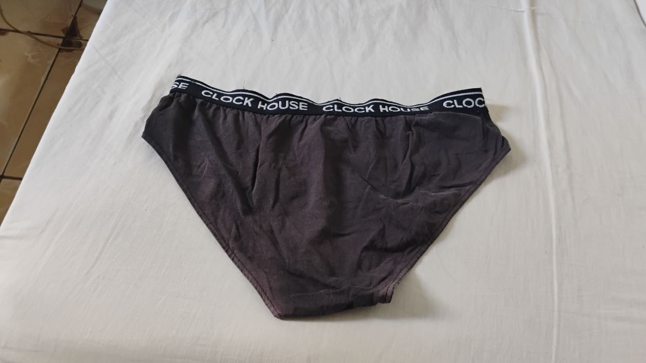 Cueca Slip Cinza G Clock House