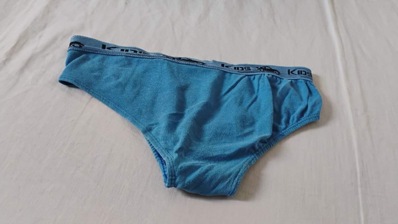 Cueca Slip Azul P Kids