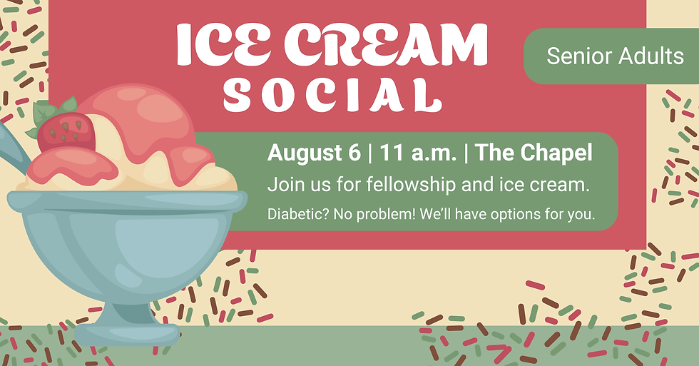 Senior Adults Ice Cream Social