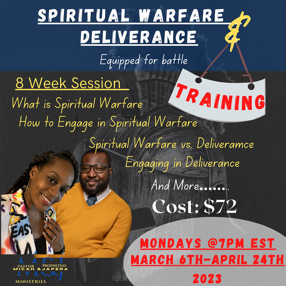 Spiritual Warfare & Deliverance Training