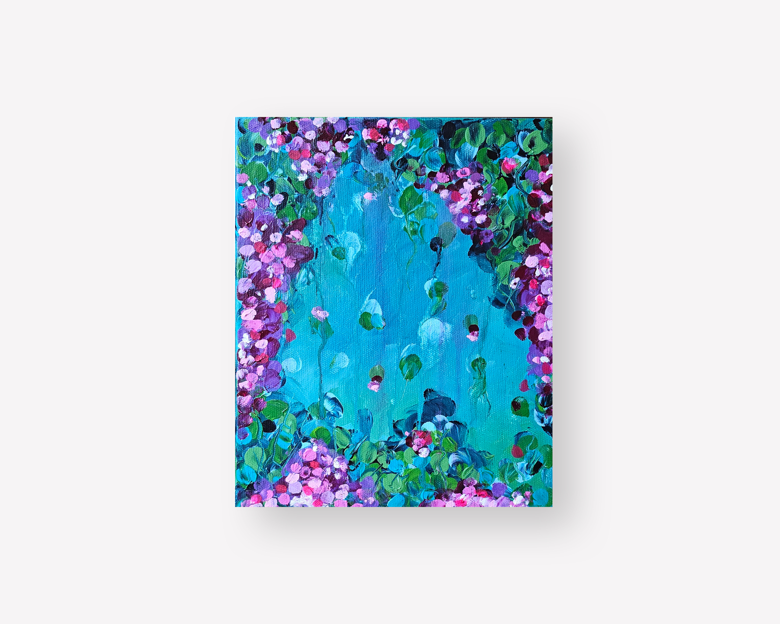 An original painting called “Spring Showers”