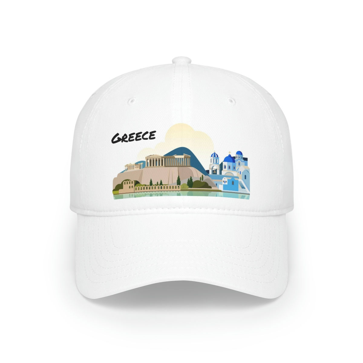 Greece Low Profile Baseball Cap