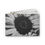 Thumbnail: Black and White Sunflower Clutch Bag