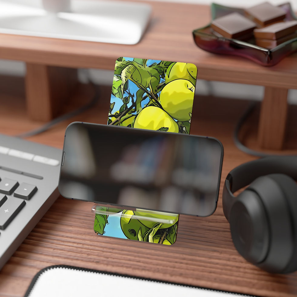 Thumbnail: Cartoon Apples Mobile Display Stand for Smartphones