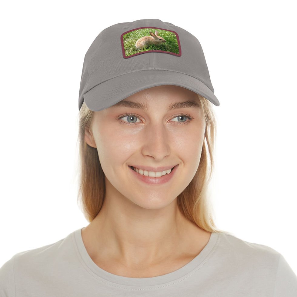 Thumbnail: Bunny Hat with Leather Patch