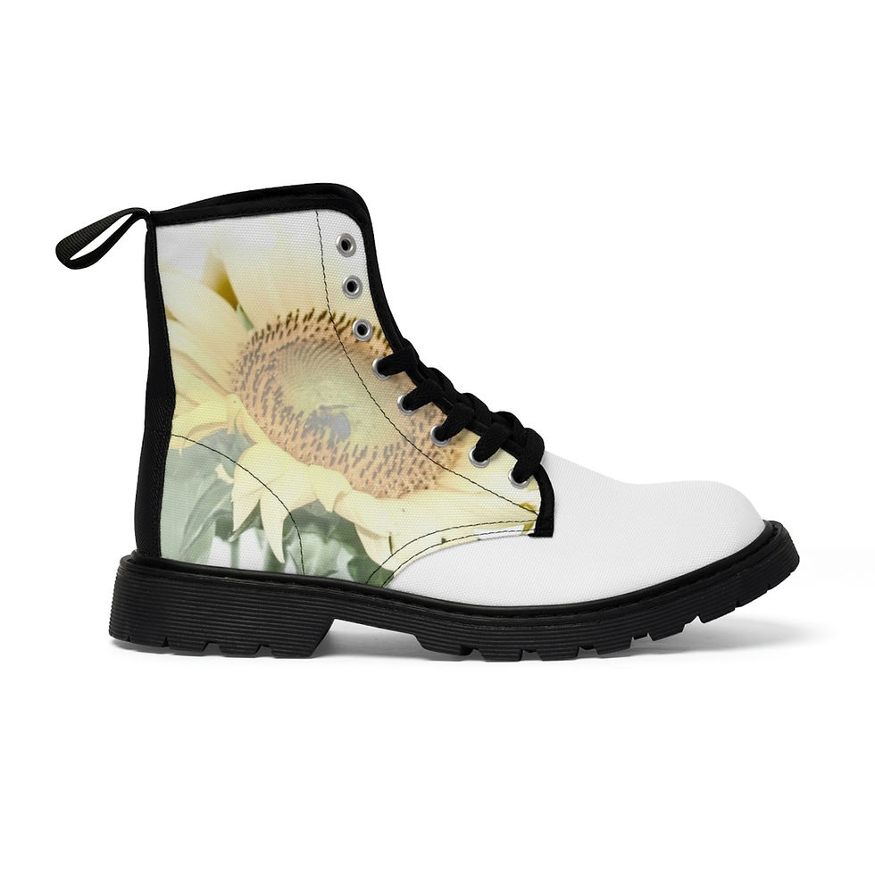 Thumbnail: Pale Sunflower Women's Canvas Boots