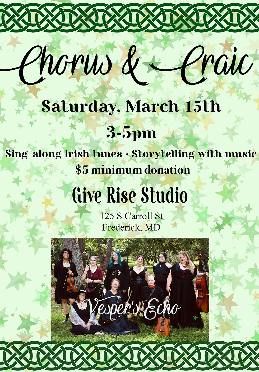 Chorus & Craic - with Vespers Echo