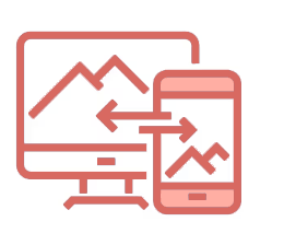 An icon of a computer monitor for the Web Design, Development and Design Consultant Services.