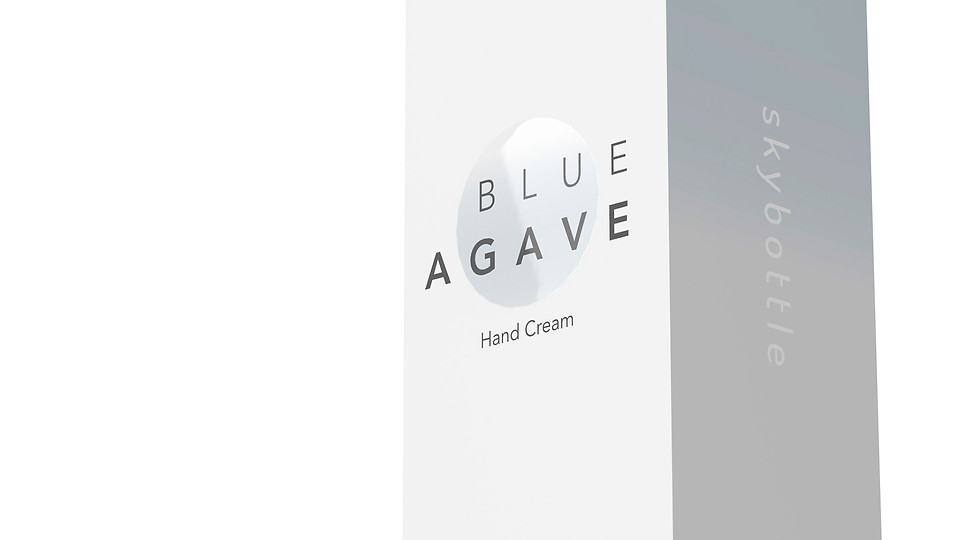 cosmetic package design for sky bottle