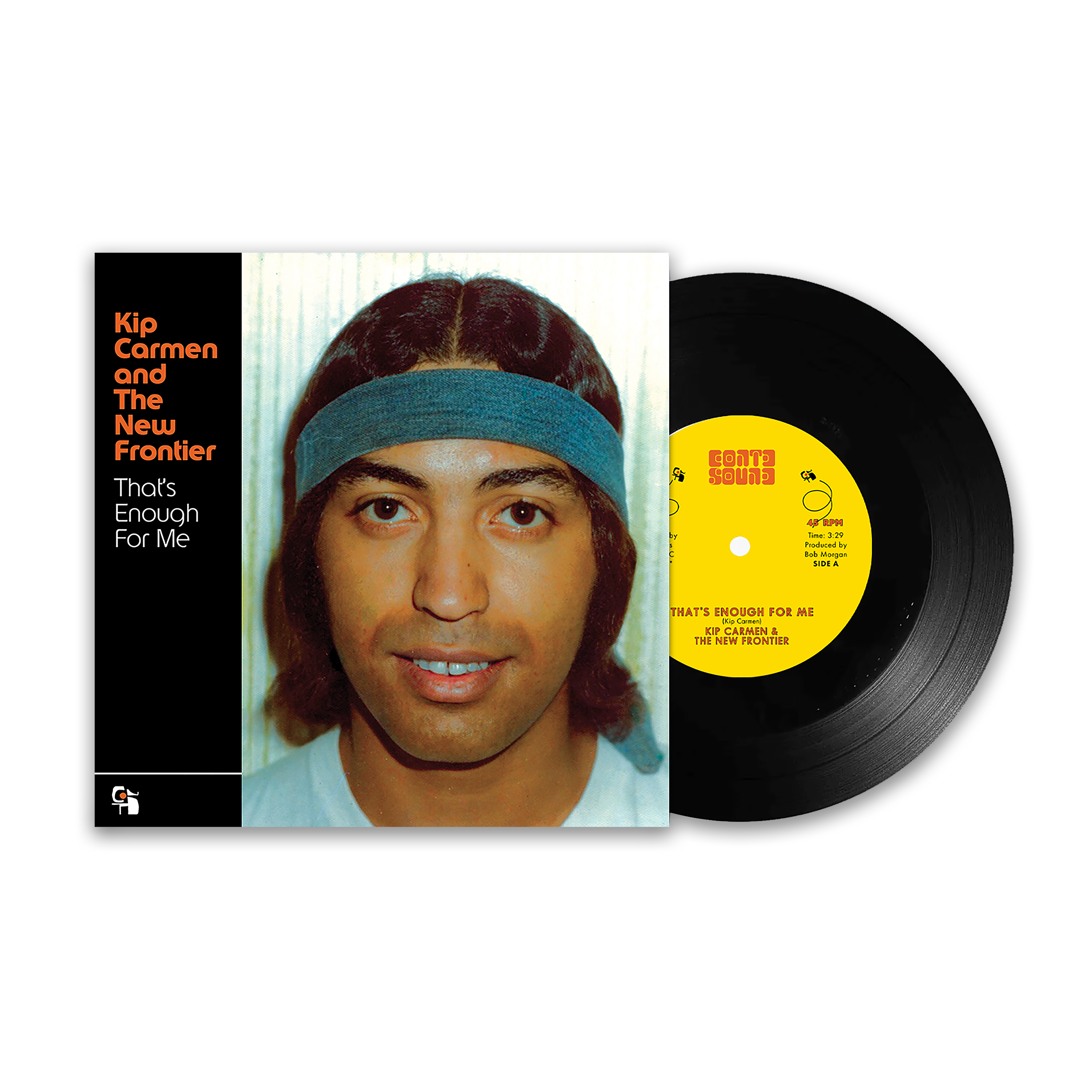 Kip Carmen and The New Frontier: That's Enough For Me. Black Vinyl.
