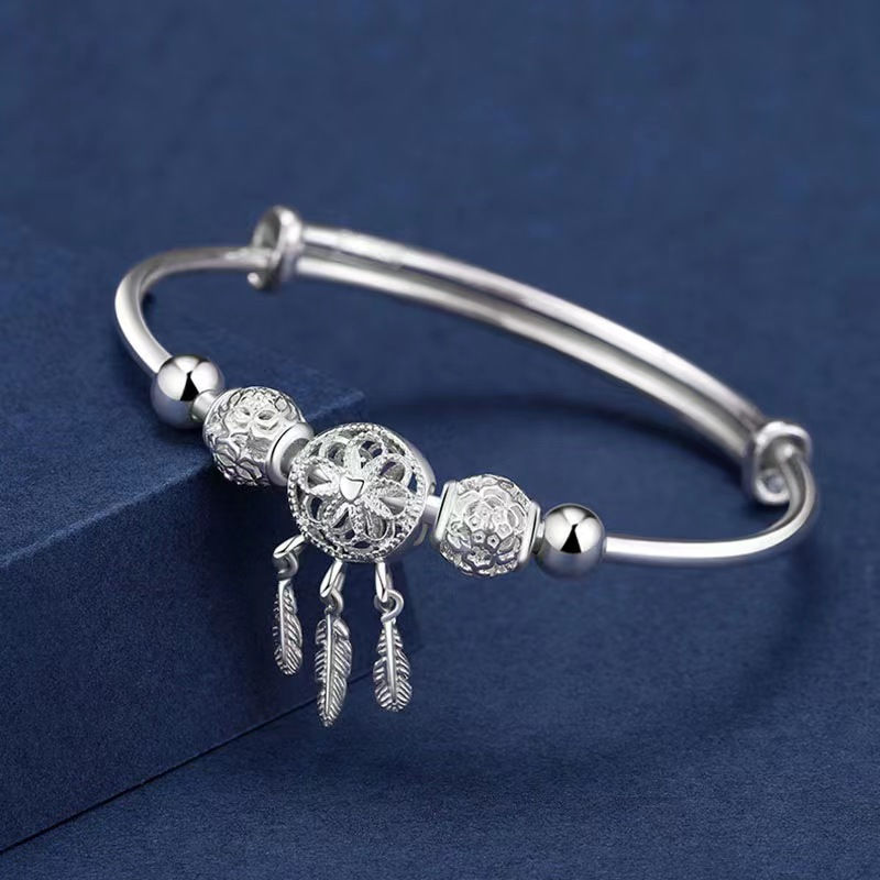 Thumbnail: Stainless Steel Irregular Bangle for Women Gold and Silver Color Chunky Waterdro