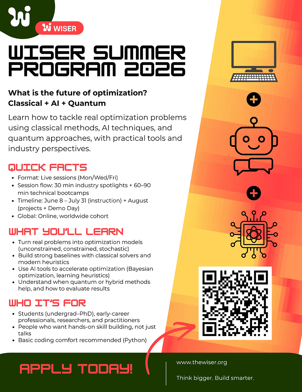 Summer Program Promotions Page | WISER