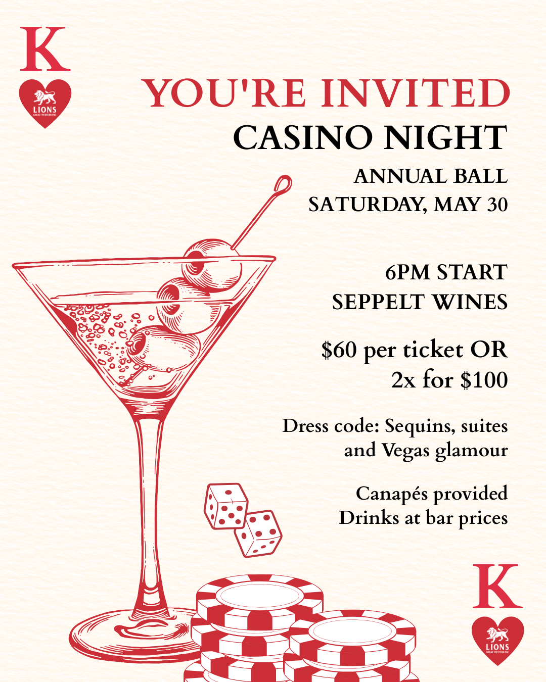 Casino Night - Two tickets