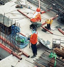 Männer auf der Baustelle