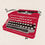 Thumbnail: Typewriter print - Corona Red