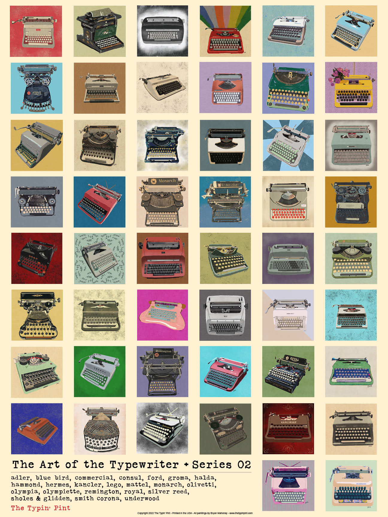 Art of the Typewriter poster - Series 02